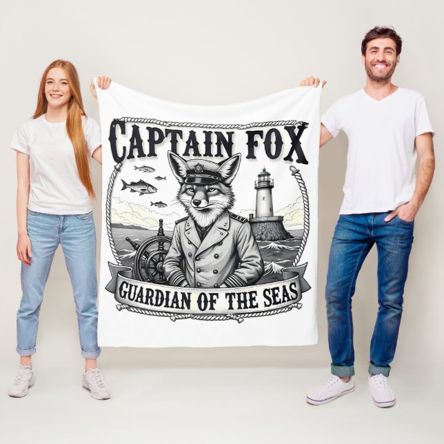 Couverture Polaire Captain Fox Guardian of Seas Nautical Design (En situation)
