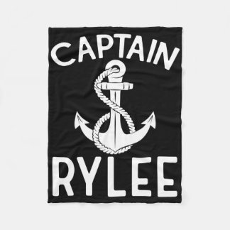 Couverture Polaire Captain Rylee Anchor Boat Boating Yacht Ship 