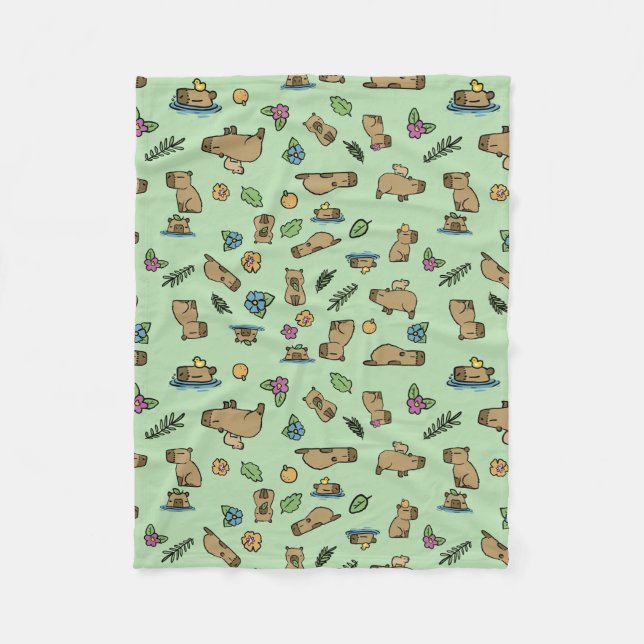 Couverture Polaire Capybara (Devant)