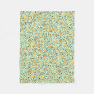 Couverture Polaire Capybaras en vert