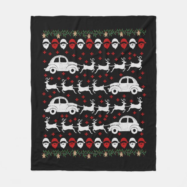 Couverture Polaire Car Christmas (Devant)