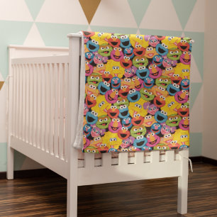 Couverture Polaire Caractère de rue Sésame Face au Motif