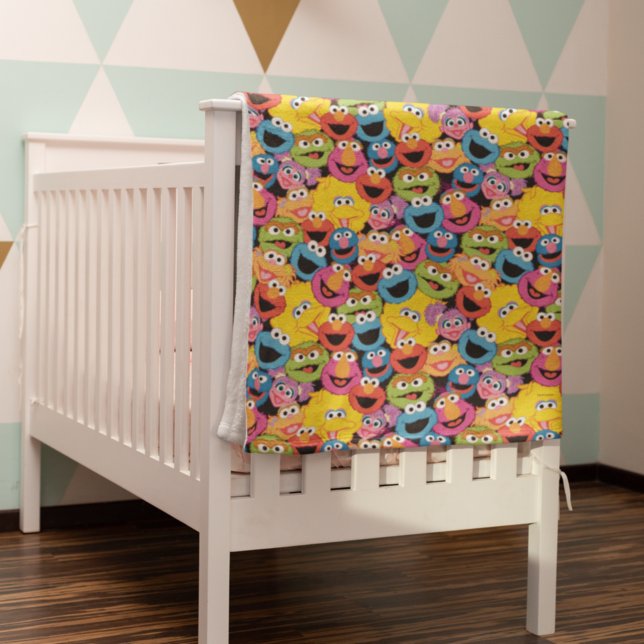 Couverture Polaire Caractère de rue Sésame Face au Motif (Créateur téléchargé)