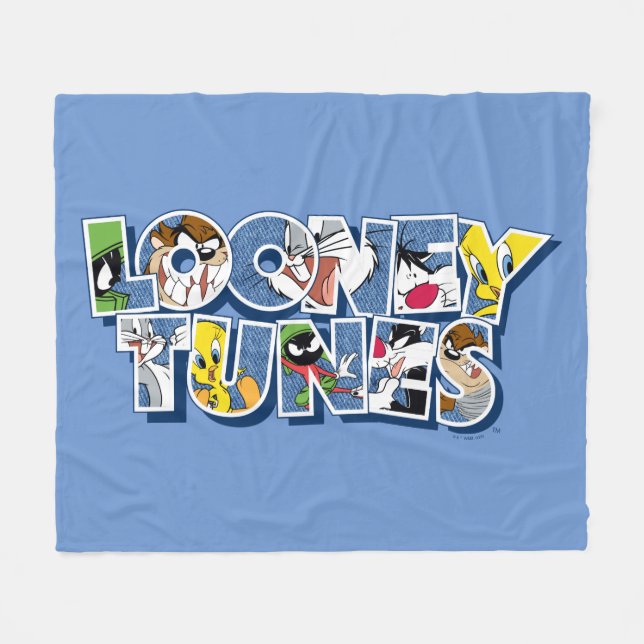 Couverture Polaire Caractères LOONEY TUNES™ en lettres (Devant (Horizontal))