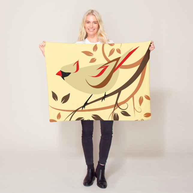 Couverture Polaire Cardinal-chanteur du Nord (En situation)