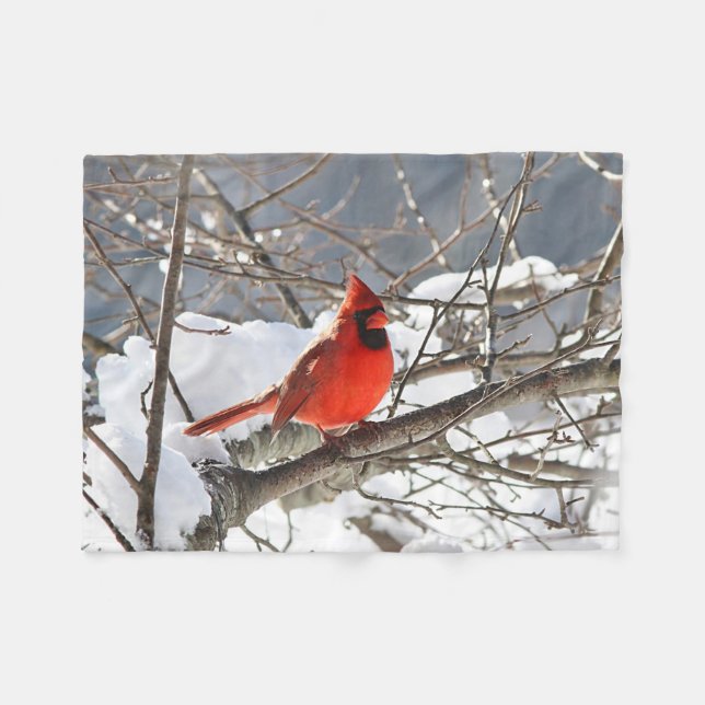 Couverture Polaire Cardinal du nord dans la neige (Devant (Horizontal))