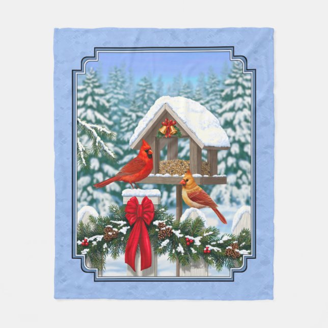 Couverture Polaire Cardinal Feast Blue (Devant)