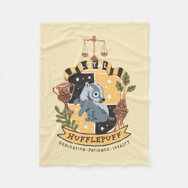 Couverture Polaire Caricature Loyal Hufflepuff (Devant)