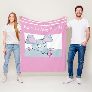 Couverture Polaire Caricature souris rat Nouvel An 2020 symbole enfan