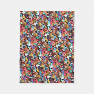 Couverture Polaire Carnaval Confetti Coloré Papier Pièces Partie Amus