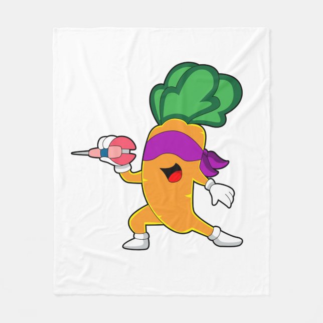 Couverture Polaire Carottes fléchettes (Devant)