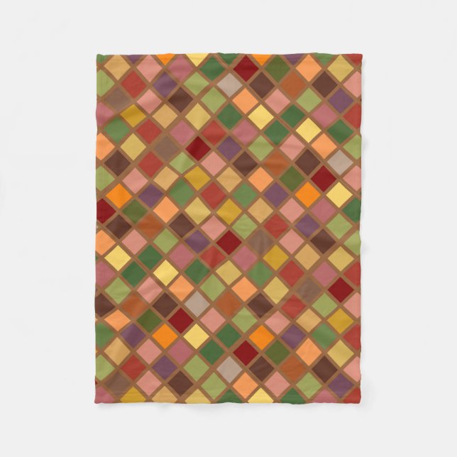 Couverture Polaire Carré d'automne (Devant)