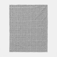 Carré noir blanc Labyrinthine Motif optique