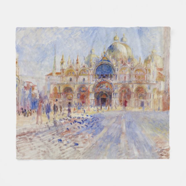 Couverture Polaire Carré Saint-Marc, Venise (Piazza San Marco) (Devant (Horizontal))