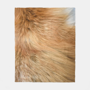Couverture Polaire Carreau Motif de fourrure Red Fox