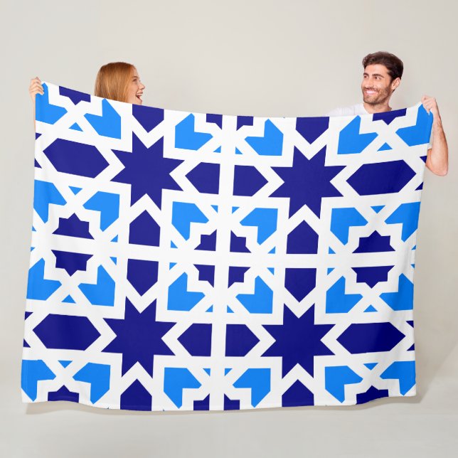Couverture Polaire Carreaux Andalous 6 (En situation)