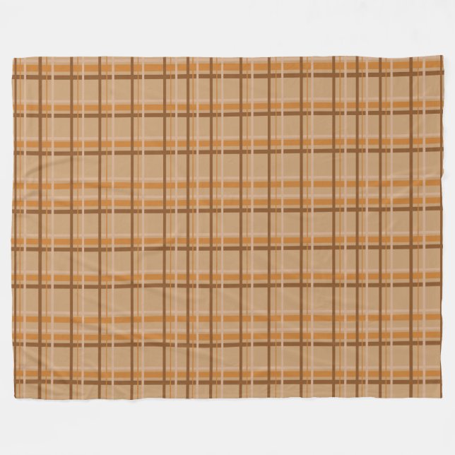 Couverture Polaire Carreaux d'automne (Devant (Horizontal))