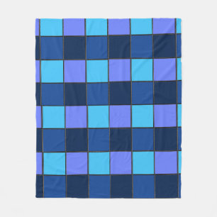 Couverture Polaire Carreaux de mosaïque personnalisés et motif de gri