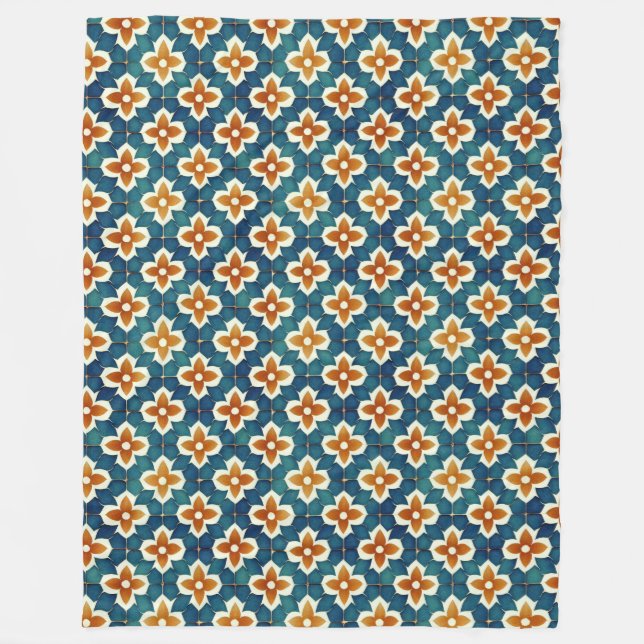Couverture Polaire Carrelage marocain (Devant)