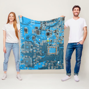 Couverture Polaire Carte circuit bleu circuit imprimé à circuit impri