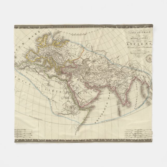 Couverture Polaire Carte d'atlas de Paris (Devant (Horizontal))