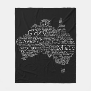 Couverture Polaire Carte de l'argot australien