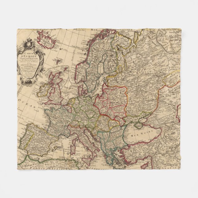 Couverture Polaire Carte de l'Europe (Devant (Horizontal))