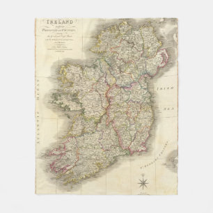 Couverture Polaire Carte de l'Irlande