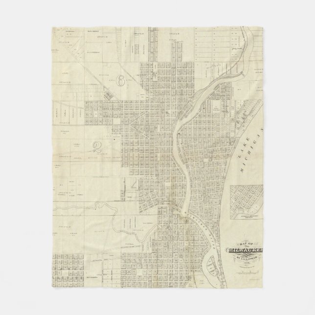 Couverture Polaire Carte de Milwaukee (Devant)