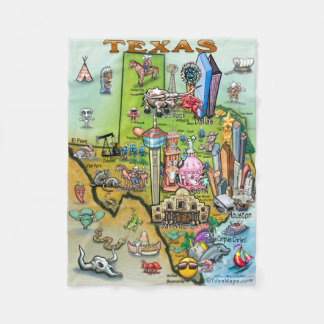 Couverture Polaire Carte des loisirs du Texas