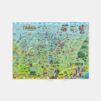 Couverture Polaire Carte des loisirs du Texas