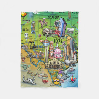 Couverture Polaire Carte des loisirs du Texas