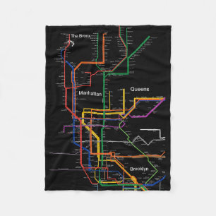 Couverture Polaire Carte du métro NY-City