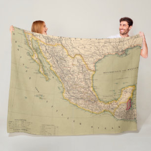 Couverture Polaire Carte du Mexique