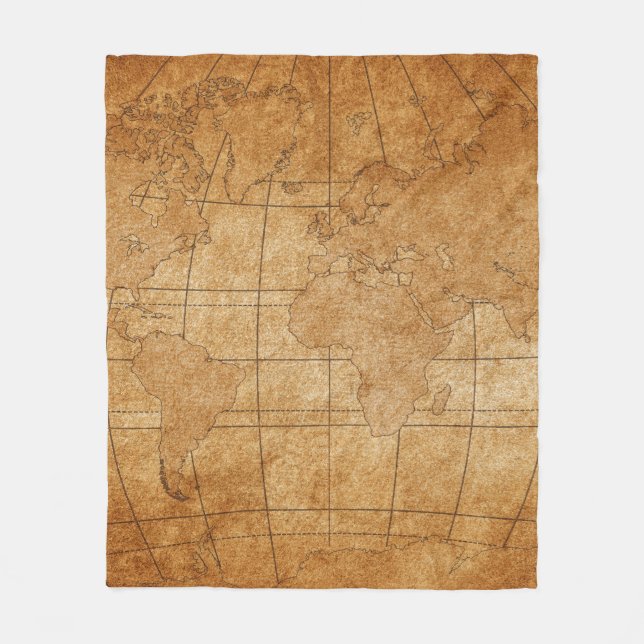 Couverture Polaire carte du monde (Devant)