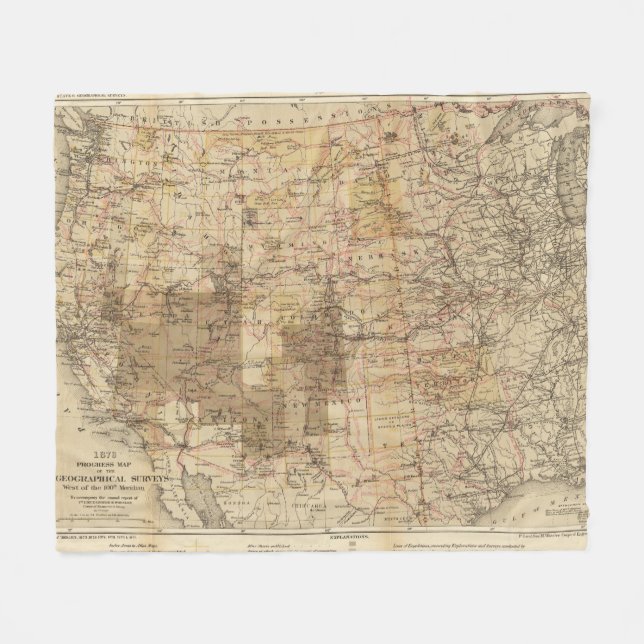 Couverture Polaire Carte du progrès 1878 des enquêtes géographiques 2 (Devant (Horizontal))