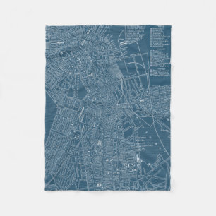 Couverture Polaire Carte graphique de Boston