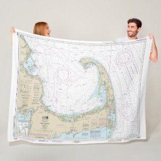 Couverture Polaire Carte marine de Cape Cod Bay 13246