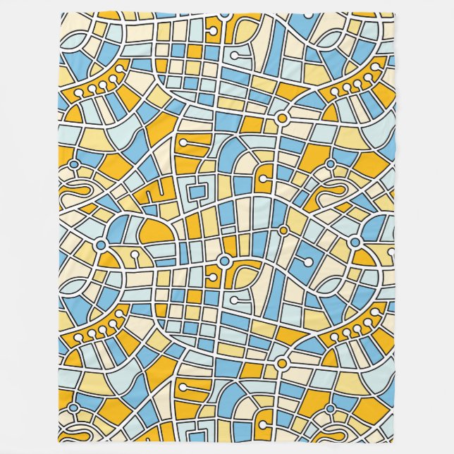 Couverture Polaire Carte Motif 030520 - Couleurs 04 (Devant)