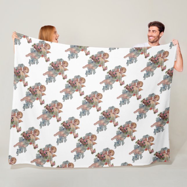 Couverture Polaire Carte postale Angel Blanche polaire (En situation)