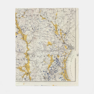 Couverture Polaire Carte topographique et glaciaire du New Hampshire