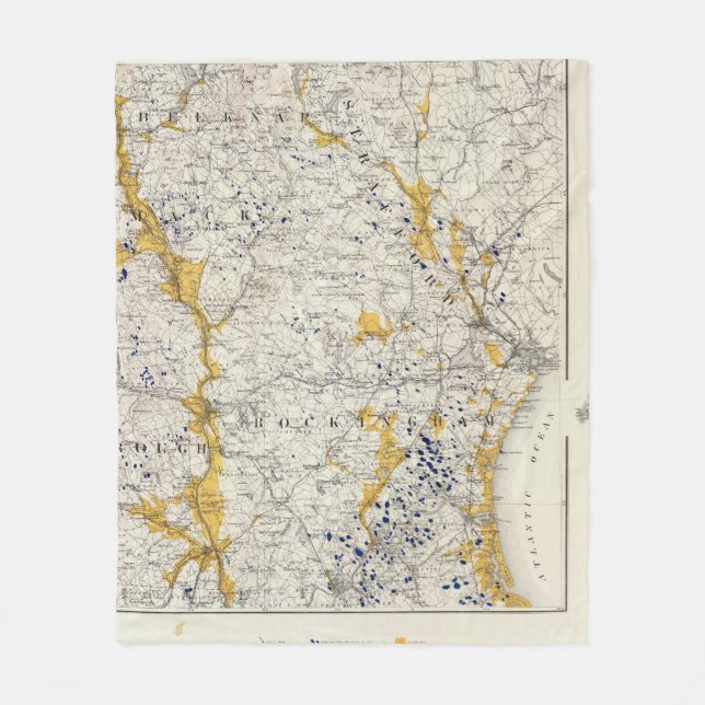 Couverture Polaire Carte topographique et glaciaire du New Hampshire (Devant)