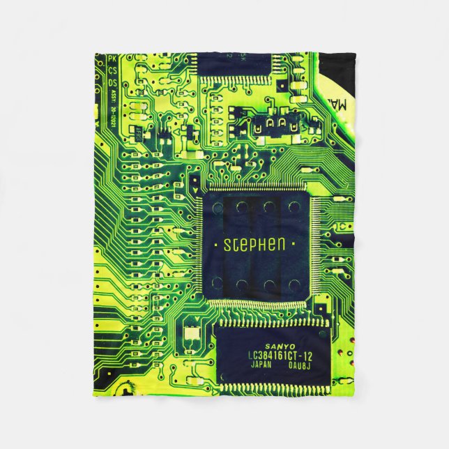 Couverture Polaire Carte verte PCB, circuit imprimé de pièces électro (Devant)