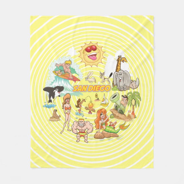 Couverture Polaire Carton de San Diego (Devant)