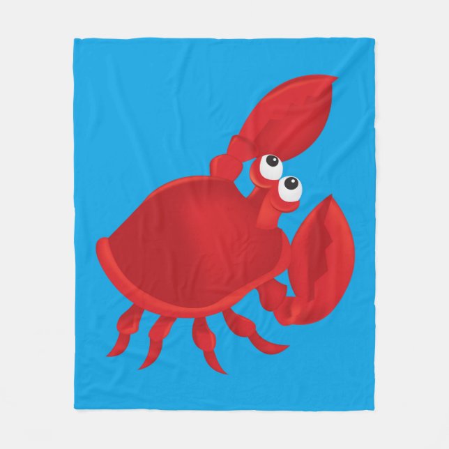Couverture Polaire Cartoon crab (Devant)
