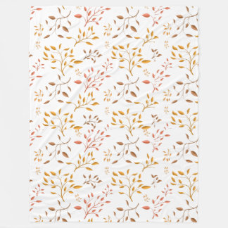 Couverture Polaire Cascade de feuilles d'automne – Plaid en molleton