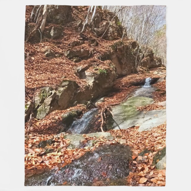 Couverture Polaire Cascade de Montagne - Nature Sauvage Roumanie (Devant)