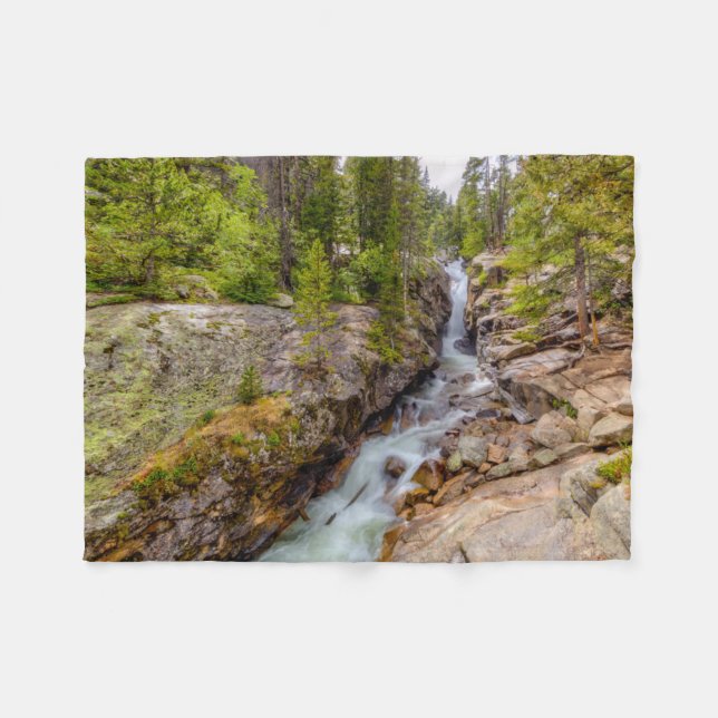 Couverture Polaire Cascade de rivière et chute d'eau (Devant (Horizontal))