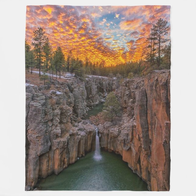 Couverture Polaire Cascade du soir (Devant)