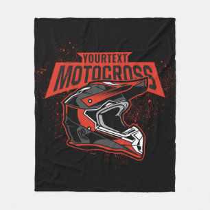 Couverture Polaire Casque de course de motocross motocross personnali